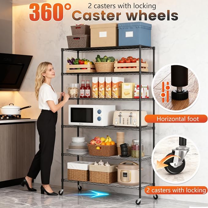 FDW | 6-Tier Wire Storage Shelves - Image 4