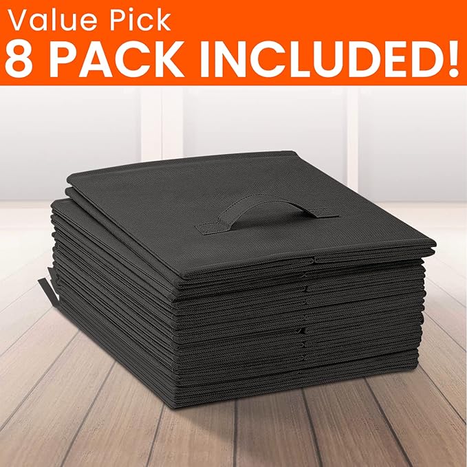 Storage Cubes - 11 Inch Heavy Duty Fabric Storage Bins - Image 8