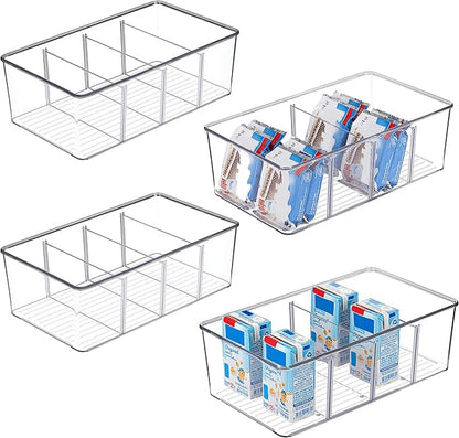 Vtopmart 4 Pack Food Storage Organizer Bins, Cabinet Organization and Storage by Vtopmart