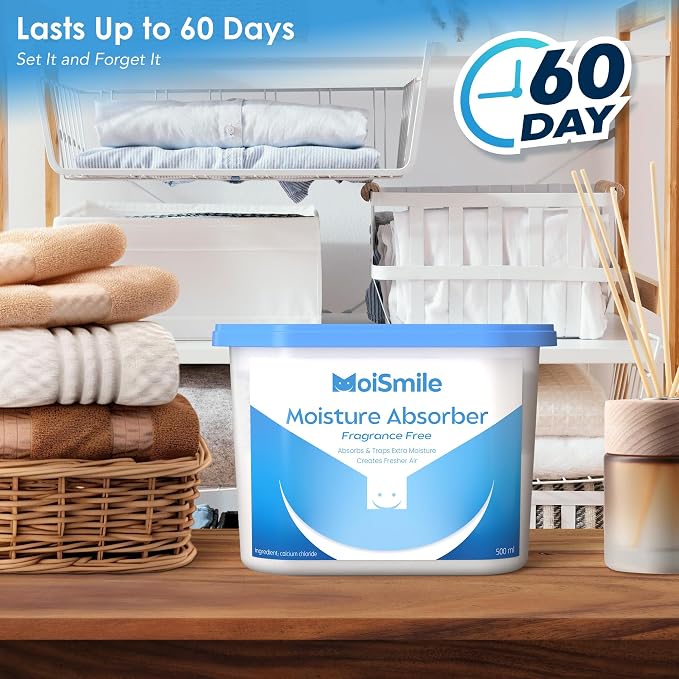 Moisture Absorbers 3 Pack, Fragrance-Free Closet Dehumidifier - Image 4