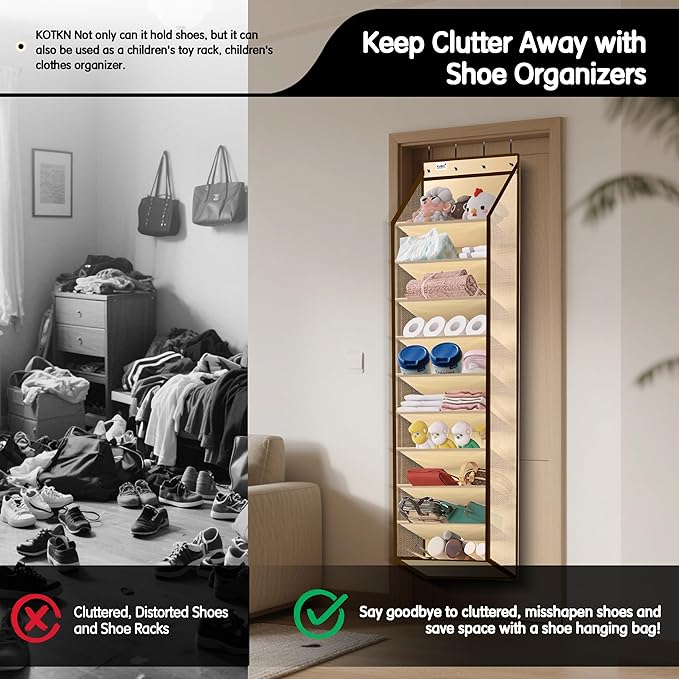 10 Tier Over The Door Organizer - Image 6