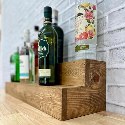 Tiered Bottle Shelf | 2 Tier Liquor Bottle Display | Bar Organization | Display - Image 6