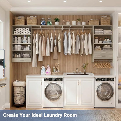 Armocity 60" Wall Mounted Laundry Room Organization - Image 8