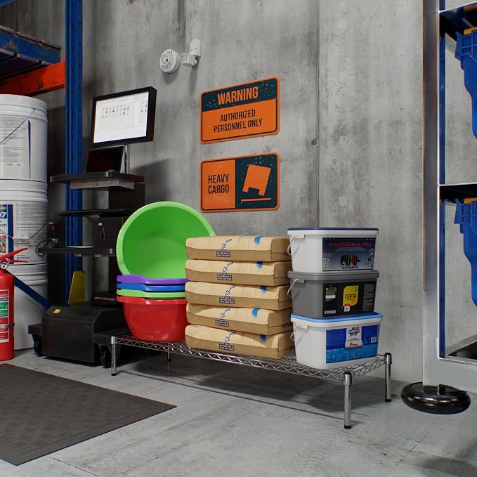 18" Deep x 54" Wide x 8" Height Wire Shelving Kit | 1-Tier | NSF Commercial - Image 5
