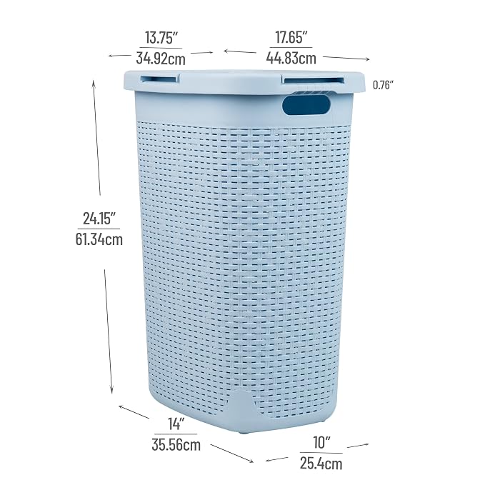 Mind Reader Slim Laundry Hamper - Image 3