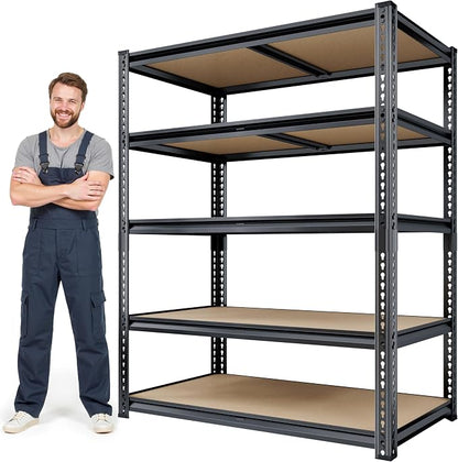72" H Storage Shelves with Reinforced, 2000LBS Garage Shelving, Adjustable by CypBedCozyHomeLiving