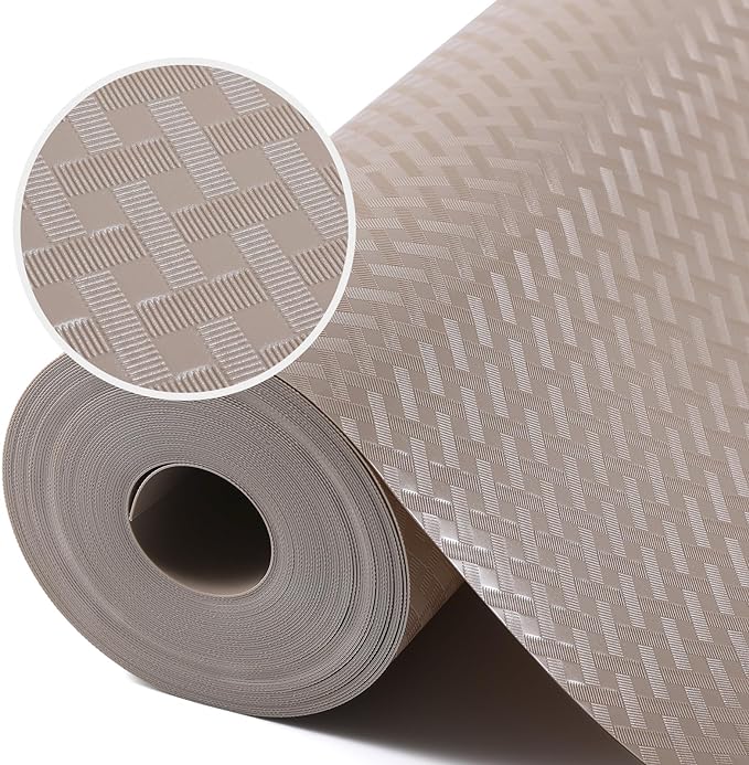 Beige Shelf Liners for Kitchen Cabinets Refrigerator Liners Waterproof & by StaHom