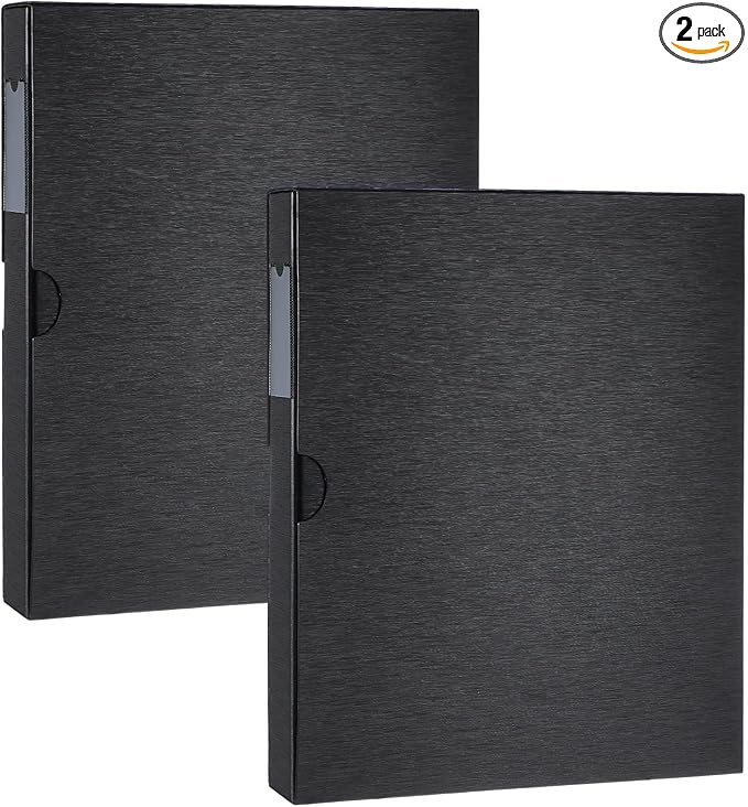 Affrolling 2 Pack Acid Free Film Protector Storage Box 3 Ring Negative Binder by Affrolling