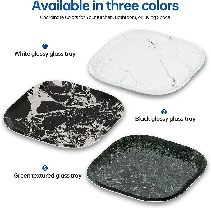 Vanity Decorative Tray, Bathroom Tray Countertop Organizer - Image 7