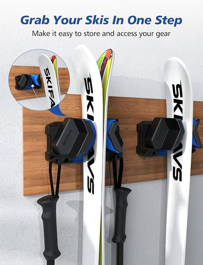Ski & Snowboard Wall Rack, Ski Wall Mount & Ski Rack Wall Mount - Image 2