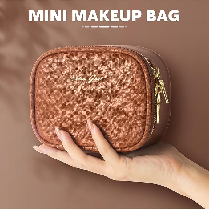 Small Makeup Bag with Led Mirror, Mini Travel Make up Bag 3 Light Modes - Image 6