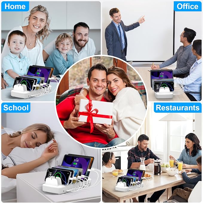 510W Fast Charging Station for Multiple Devices, 10 Port USB C Charger Station - Image 7