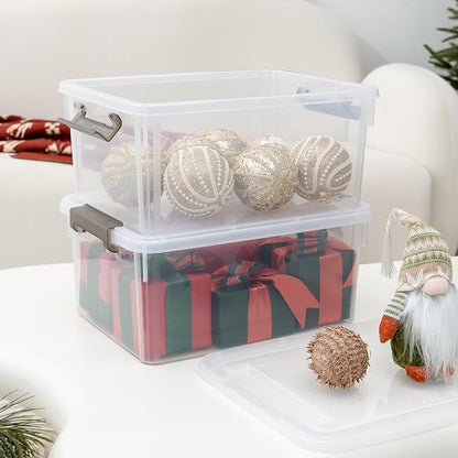 Citylife 17 QT Plastic Storage Bins - Image 8
