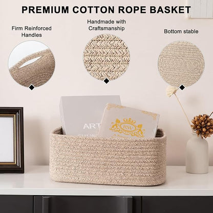4 Pack Small Storage Shelf Baskets - Image 4