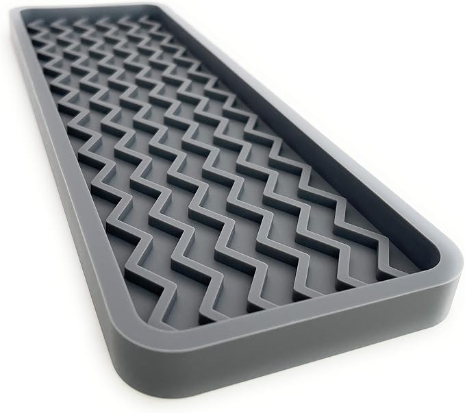 Happitasa Silicone Kitchen Sink Organizer Tray, Sponge Holder and Countertop by Happitasa