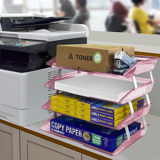 Acrimet Facility 4 Tier Letter Tray, Side Load, Letter Size/A4, Desktop File - Image 3