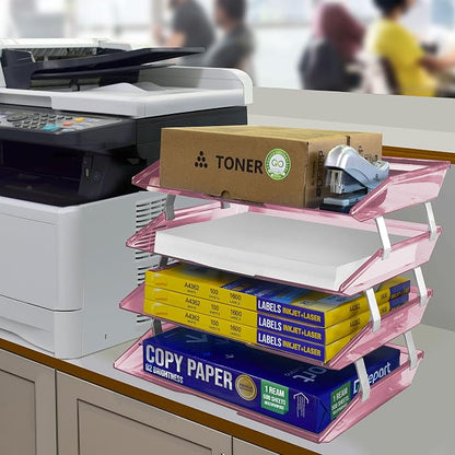 Acrimet Facility 4 Tier Letter Tray, Side Load, Letter Size/A4, Desktop File - Image 3