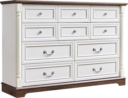 Farmhouse 10 Drawer Dresser by Unknown