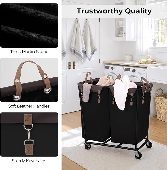 StorageWorks 280L Large Lanudry Hamper - Image 6