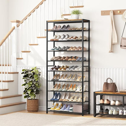 HOMEFORT 10 Tiers Shoe Rack Organizer, Shoe Rack - Image 2