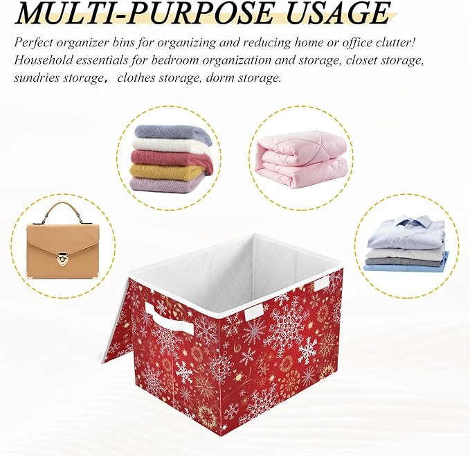 Christmas Snowflakes Storage Bins - Image 7