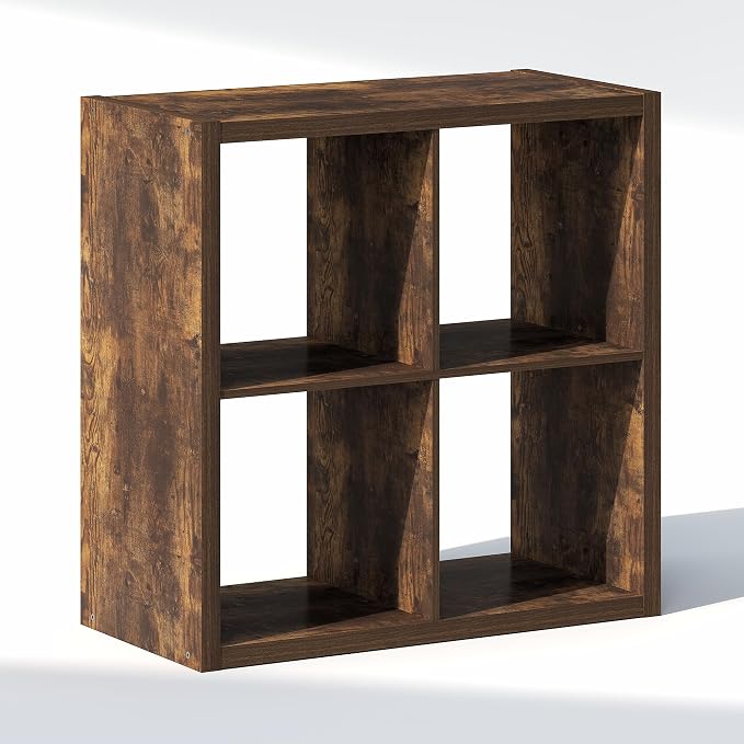 Furinno Cubic Extra Thick 4-Cube Closet Organizers and Storage, Amber Pine | - Image 8