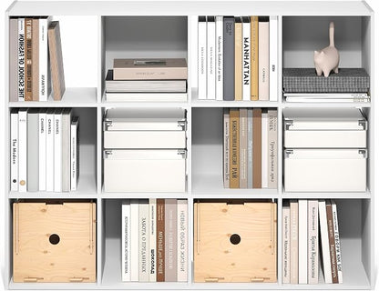 Furinno PELLI Book Shelf, 12-Cube Bookshelf, Cube Storage Organizer Bookcase - Image 5
