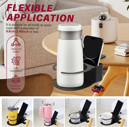 Desk Cup Holder for Coffee Mugs, Water Bottles - Image 4