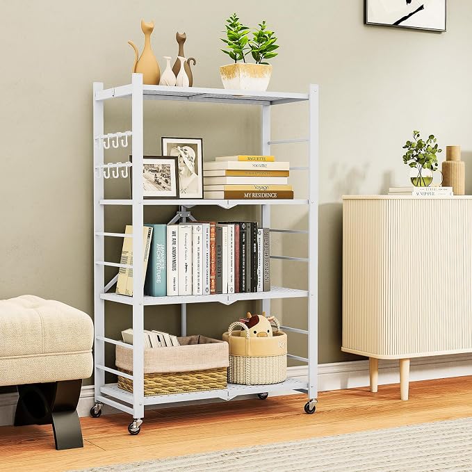 Fenbeli Foldable Shelves with Wheels - Image 2