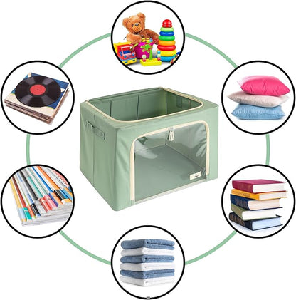 Sorbus Storage Bins with Metal Frame - Image 5
