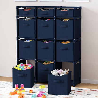 12 Cube Closet Organizers And Storage | Includes All Storage Cube Bins | Easy - Image 2