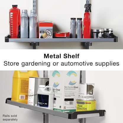Rubbermaid FastTrack Rail Large Shelf Organization System, Holds up to 50 Pounds - Image 2