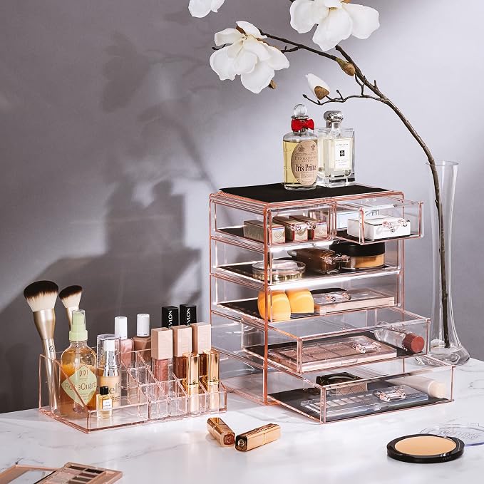 Sorbus Clear Cosmetic Makeup Organizer - Image 3