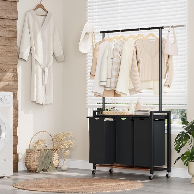 GarveeHome Rolling Laundry Cart - Image 4