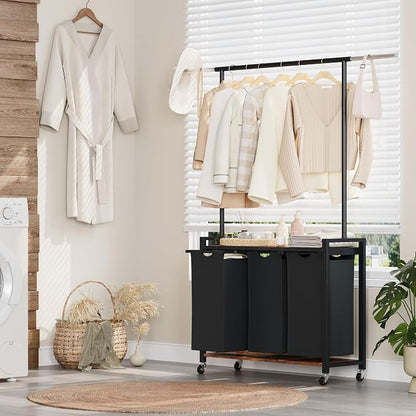 GarveeHome Rolling Laundry Cart - Image 4