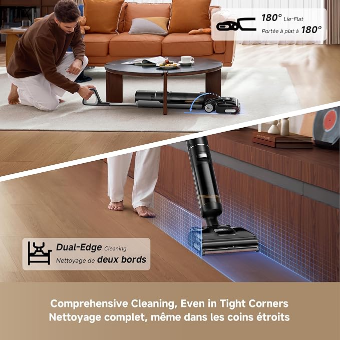 DREAME H15 Pro CarpetFlex Cordless Vacuum Mop, Wet Dry Vacuum Cleaner - Image 8