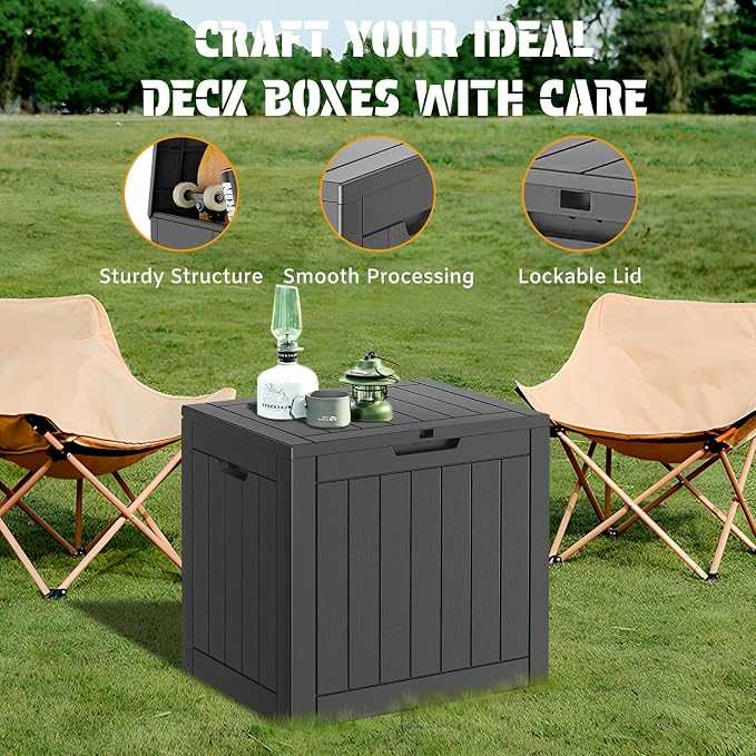 NUNU LAB 31 Gallon Outdoor Storage Box Waterproof, Outside Package Delivery - Image 6