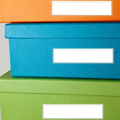36 Pack 1.2" x 4.3" Self-Adhesive Label Holders Index Card Pockets - Image 6
