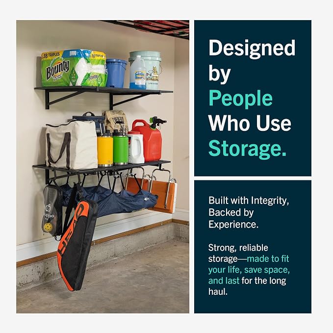 StoreYourBoard Heavy Duty Garage Shelf Wall Mount 2ft x 6ft – Wall-Mounted - Image 6