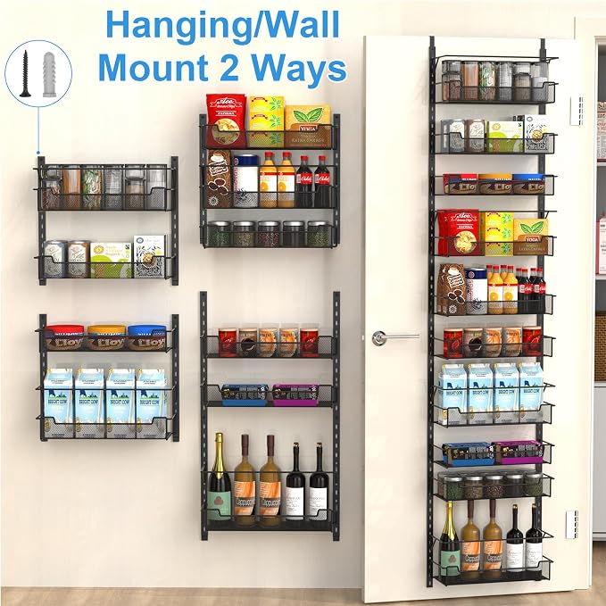 Over the Door Pantry Organizer, 10-Tier Over the Door Organizer - Image 6