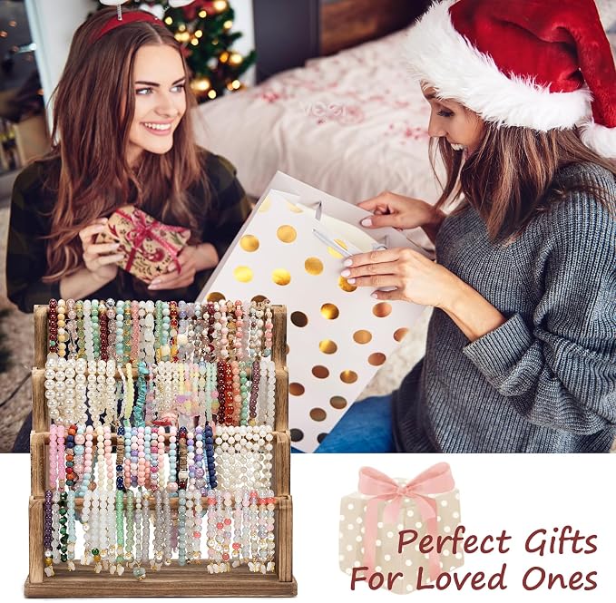 Emfogo Bracelet Holder, 4 Tier Bracelet Organizer Storage - Image 2