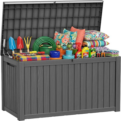 PatioZen 200 Gallon Deck Box, Outdoor Storage Box, Large Deck Box, Waterproof by OutdoorLivingPerfected