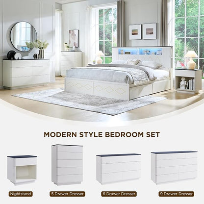 ACCOHOHO Modern 9 Drawer Dresser - Image 3