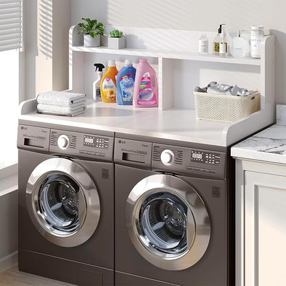 2-Tier Washer Dryer Countertop, 18.5" Raised Height Laundry Countertop - Image 7