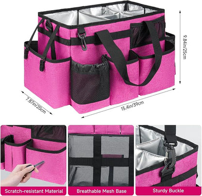 Cleaning Caddy Bag, Large Cleaning Supplies Organizer - Image 6