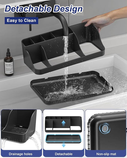 Bathroom Counter Organizer and Storage, 7 Slots Detachable Toothbrush Holders - Image 2