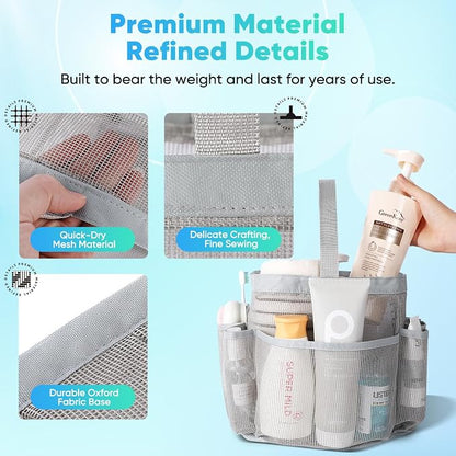 EUDELE 2 Pack Mesh Shower Caddy Portable - Image 3
