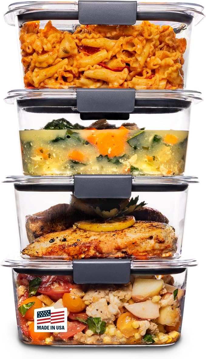Rubbermaid Brilliance BPA Free Airtight Food Storage Containers by Rubbermaid