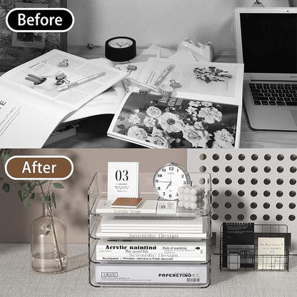 4-Tier Acrylic Paper Tray Organizer - Image 7