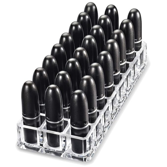 byAlegory Acrylic Lipstick & Acrylic Compact Makeup Organizer Set - Image 2